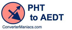 aedt to pht
